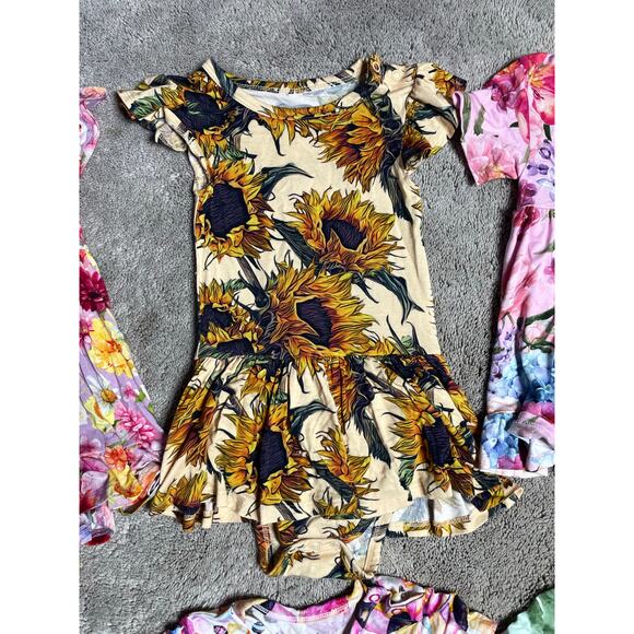 Posh Peanut 18-24 Month Bundle (6) Twirl Dresses One Piece Bodysuit - Picture 6 of 9